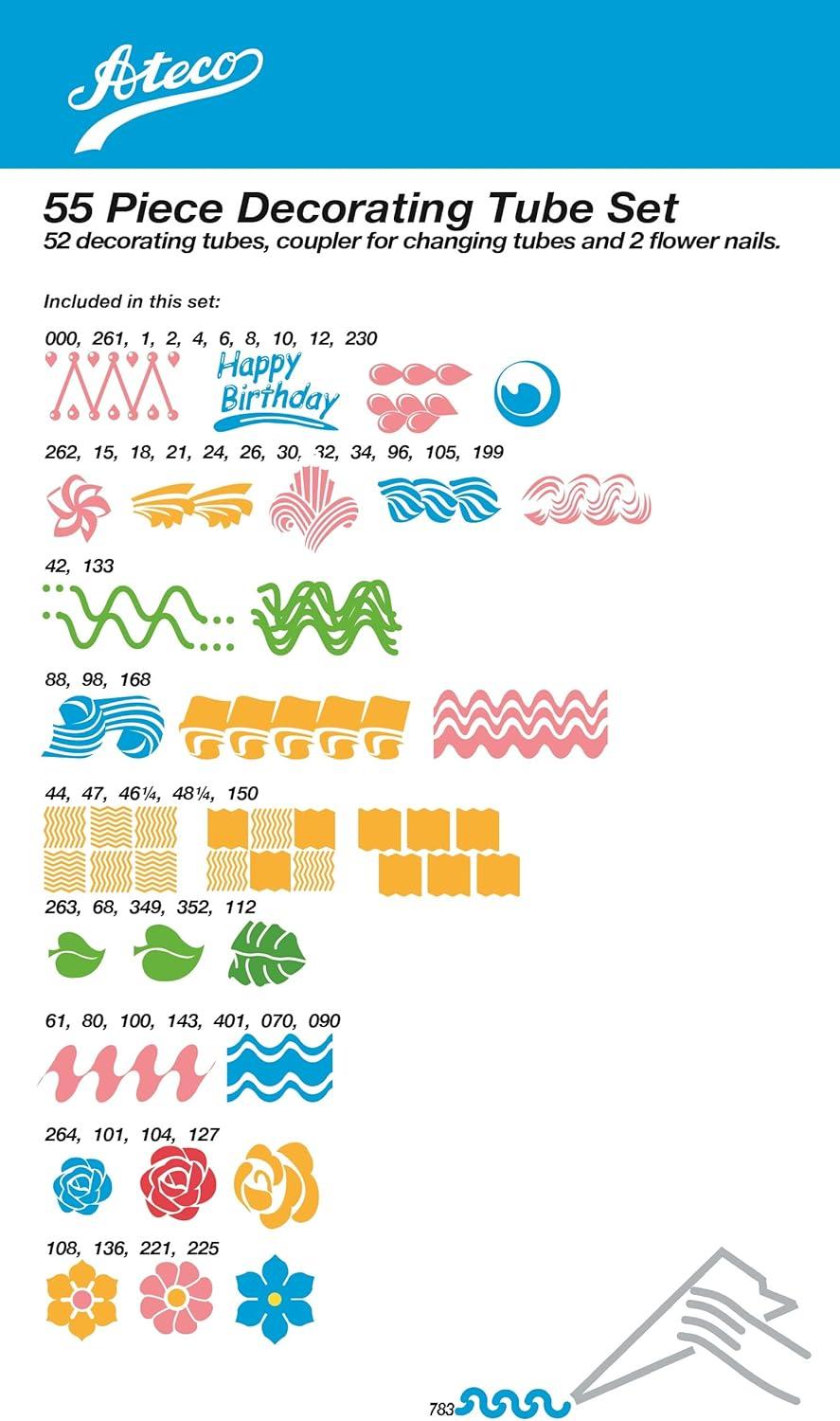 Ateco Cake Decorating Set, 29 Piece, Plastic,(Silver) - view 6