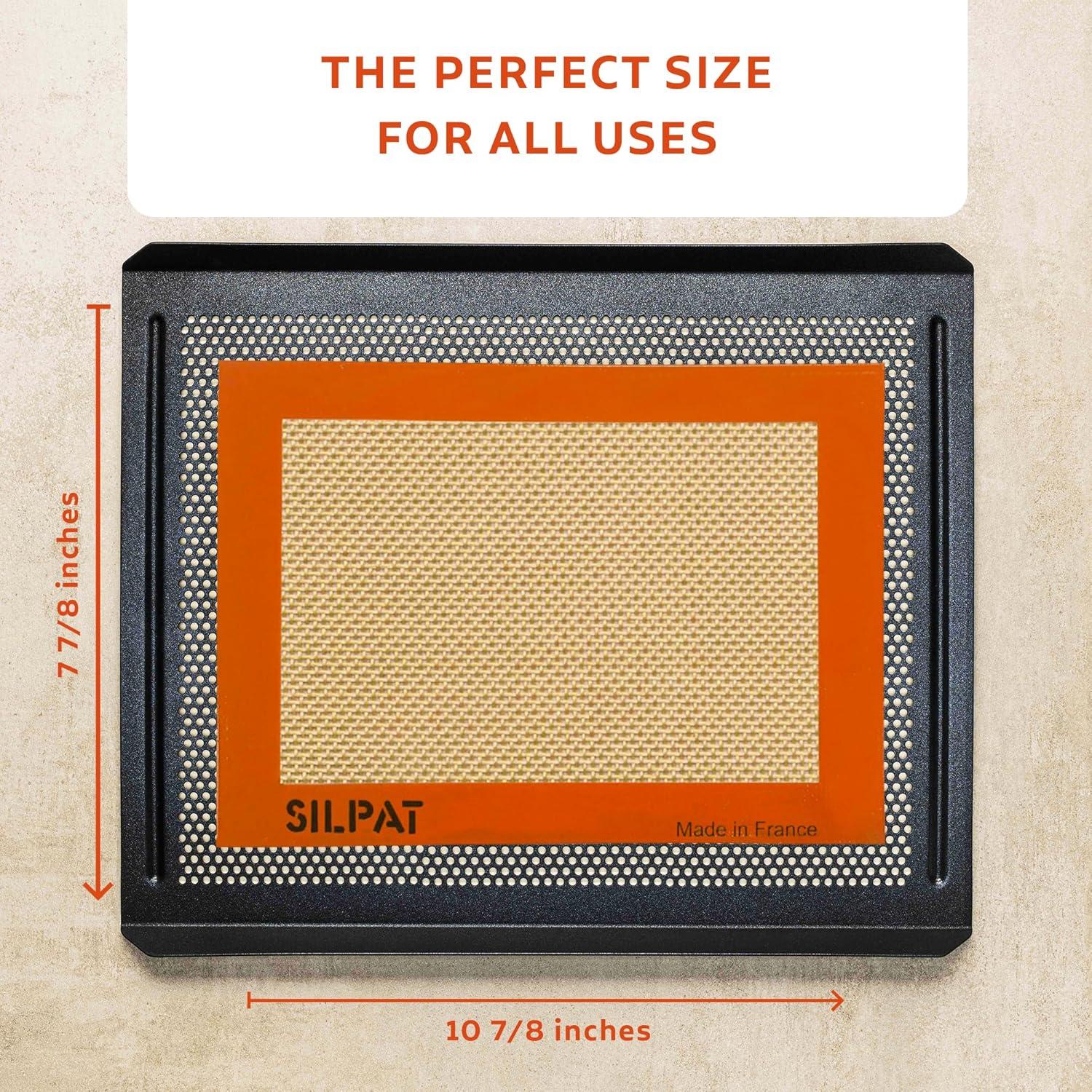 Silpat Premium Non-Stick Silicone Baking Mat, 3/4 Sheet, Cream(Toaster) - view 4