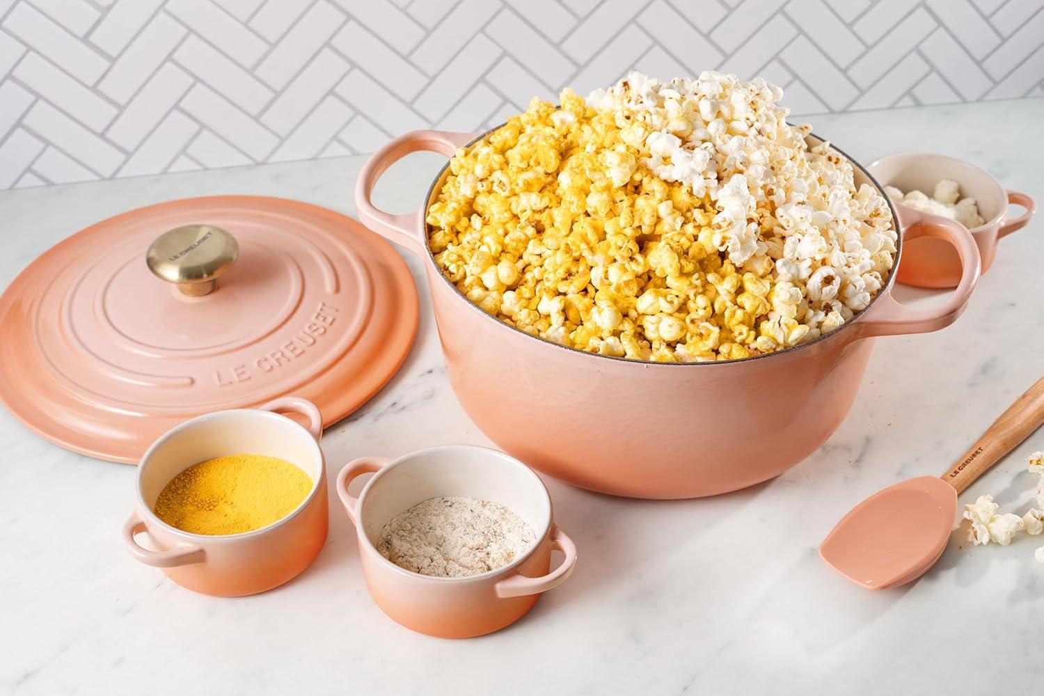 Le Creuset Stoneware Mini Round Cocotte, 8 oz., Caribbean(Peche) - view 6