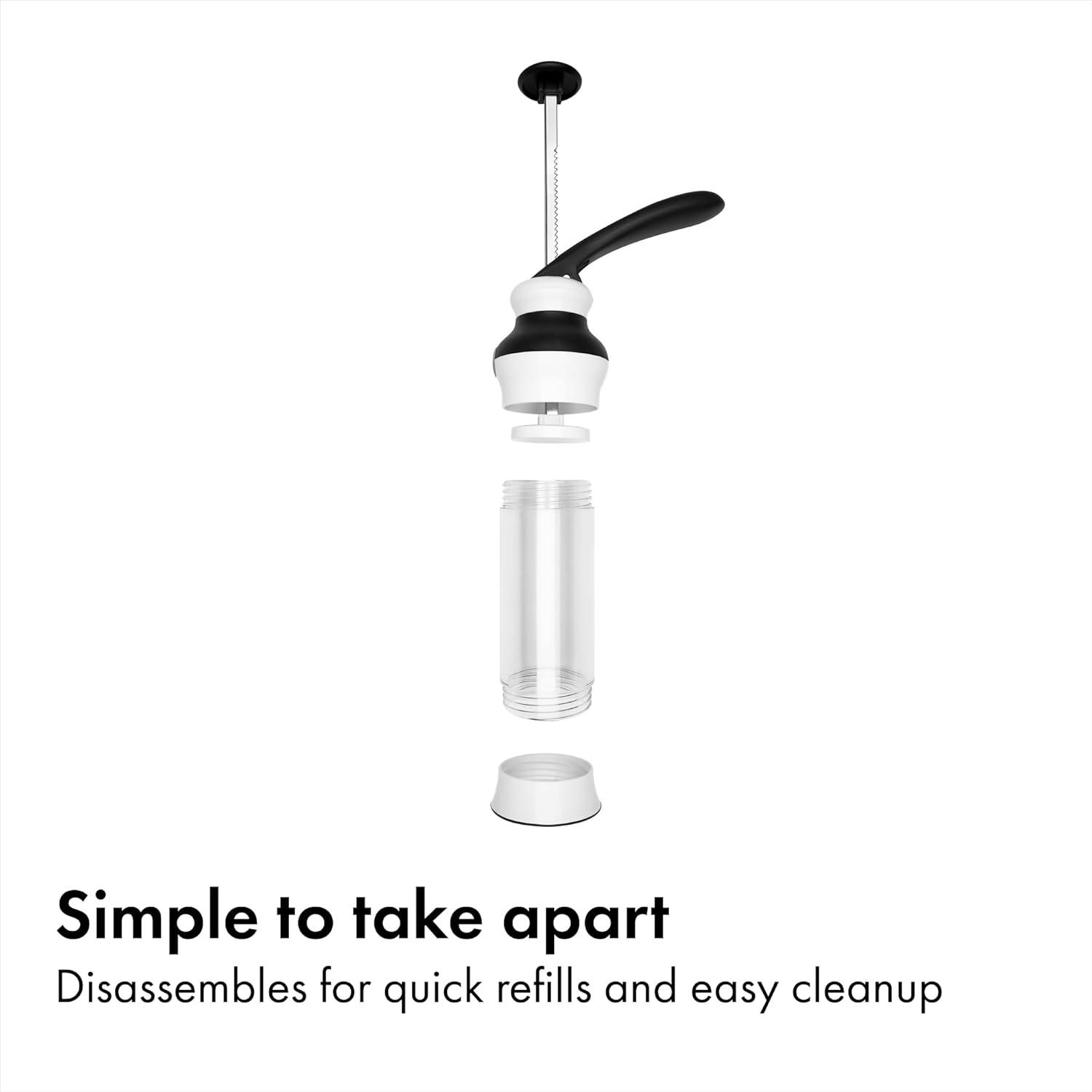 OXO Good Grips 14-Piece Cookie Press Set, Cookie Press with 12 Stainless Steel Disks and Storage Case, Holiday Baking and Everyday Treats, Essential Baking Supplies(100) - view 2