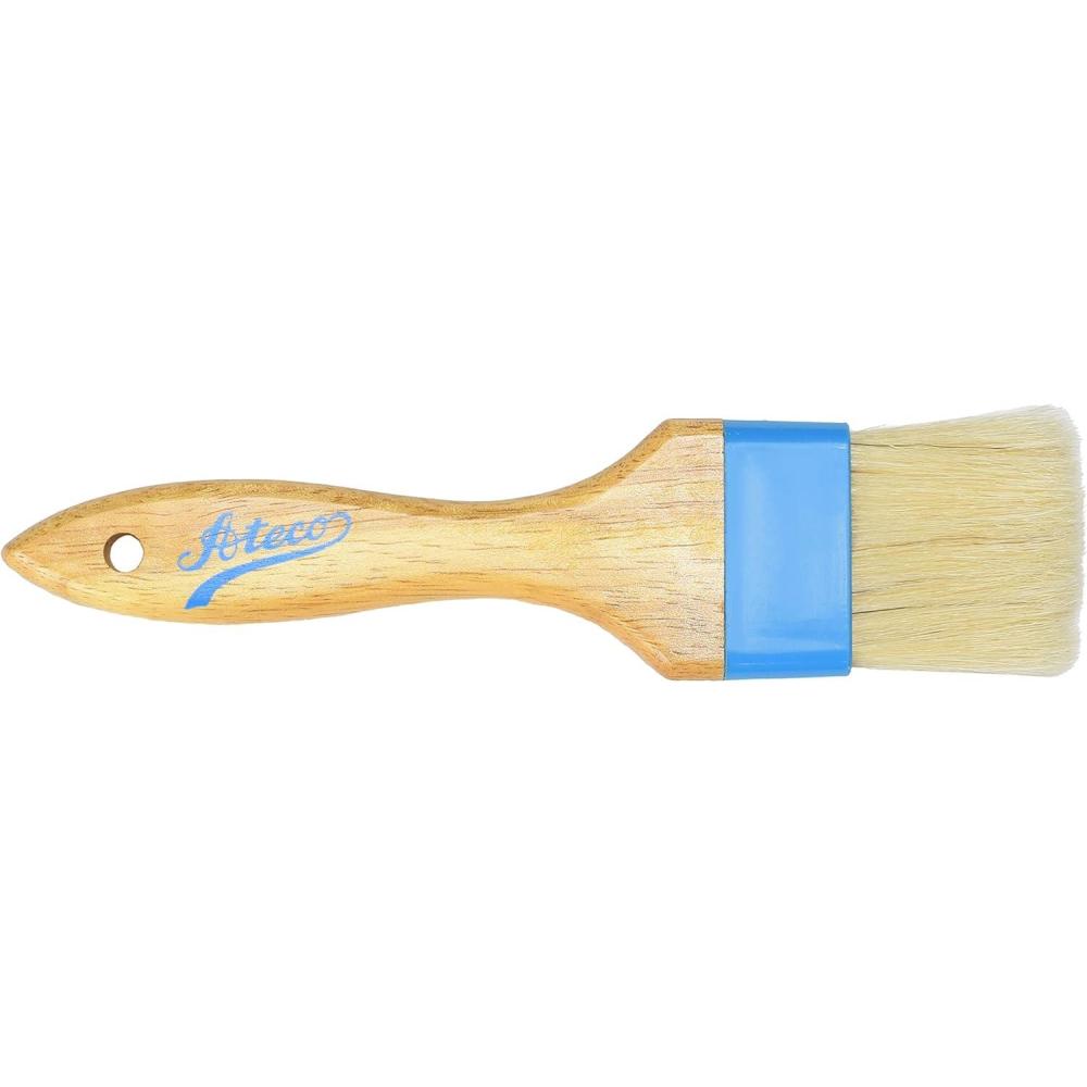 Ateco Pastry Brush, 1″ Wide, White(2″ Flat Composite Ferrule)