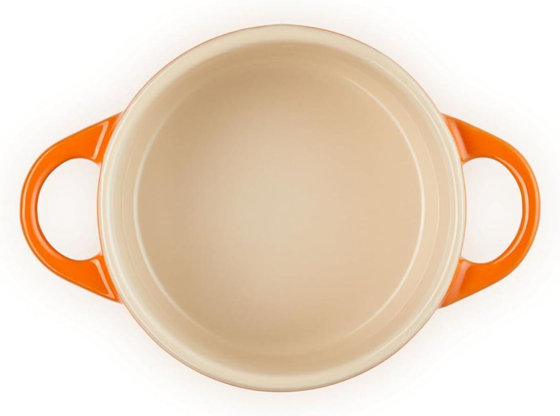 Le Creuset Stoneware Mini Round Cocotte, 8 oz., Caribbean(Flame) - view 4