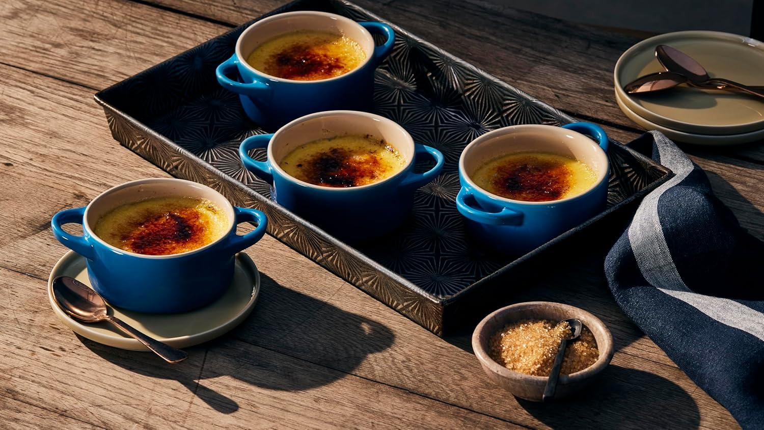 Le Creuset Stoneware Mini Round Cocotte, 8 oz., Caribbean(Flame) - view 7