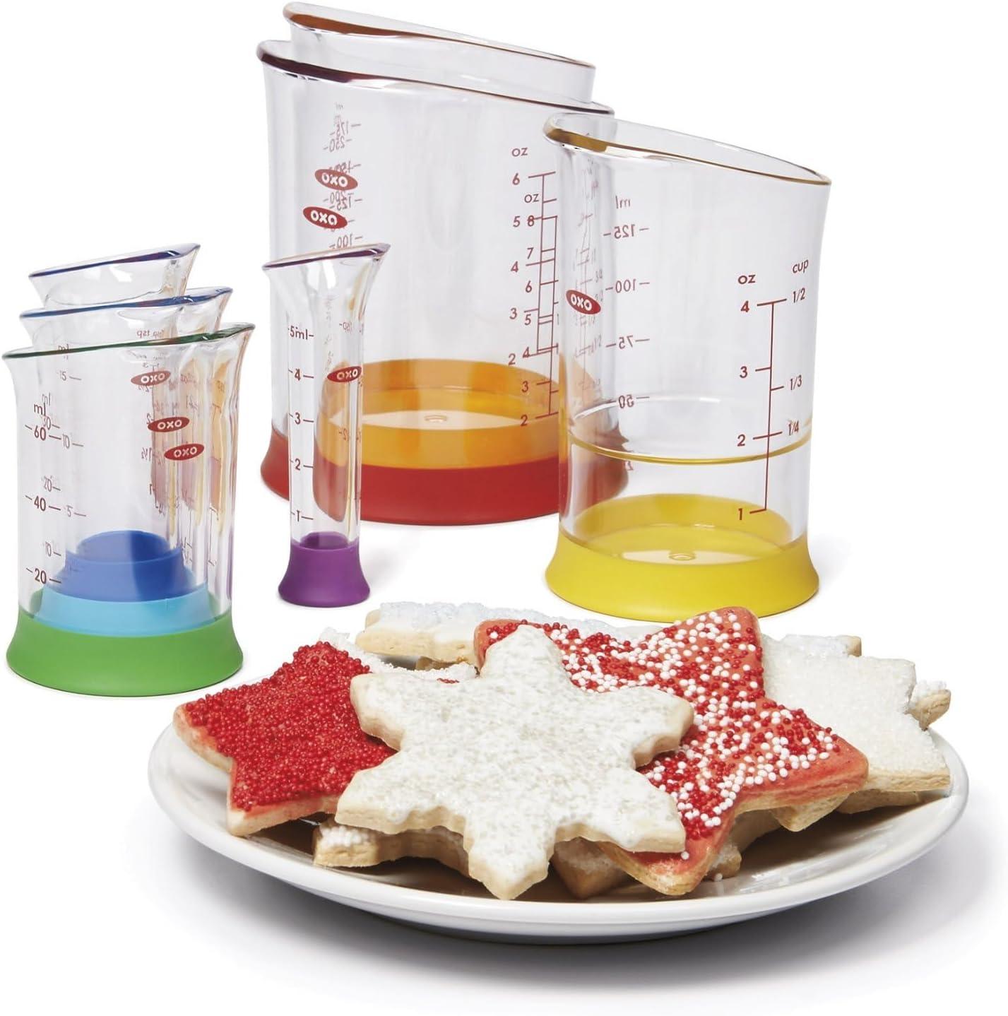 OXO Good Grips 7-Piece Nesting Measuring Beaker Set, Multicolored(7-Piece) - view 2