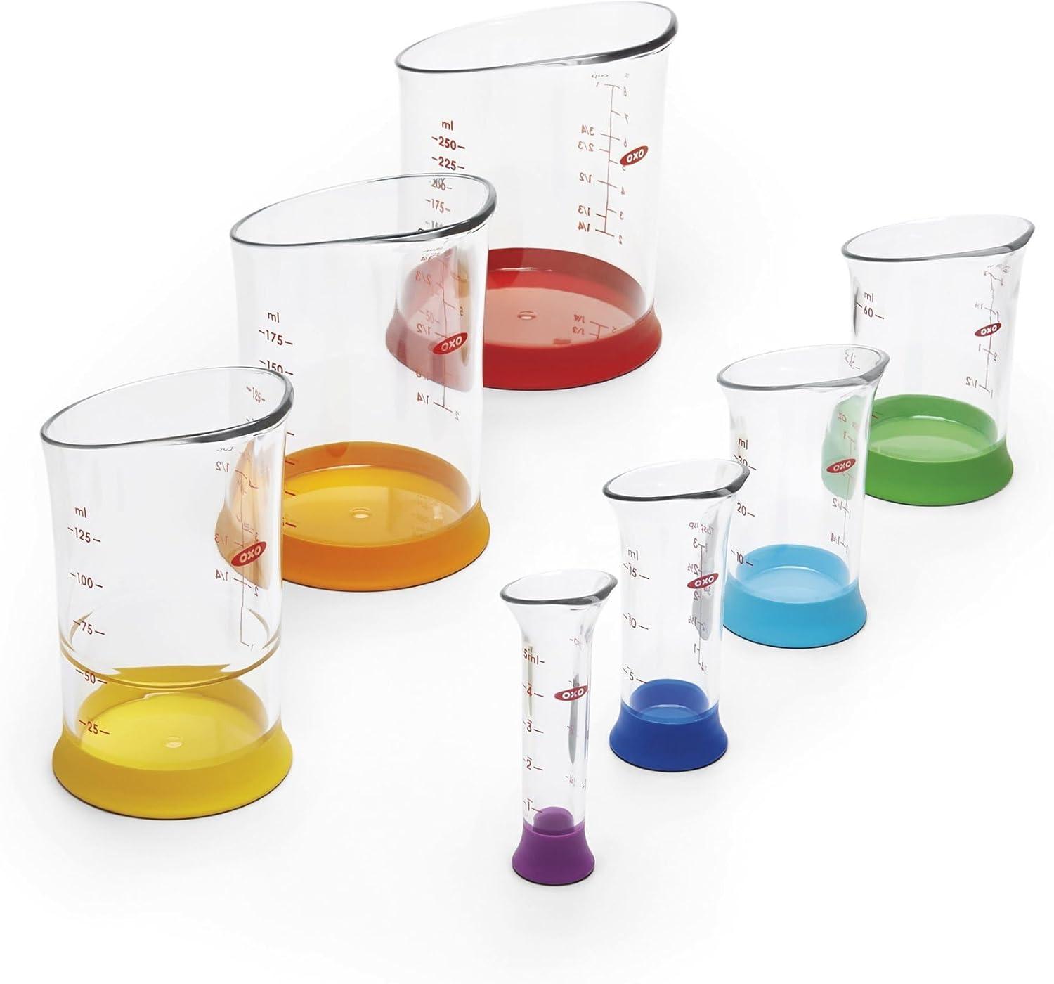 OXO Good Grips 7-Piece Nesting Measuring Beaker Set, Multicolored(7-Piece) - view 5