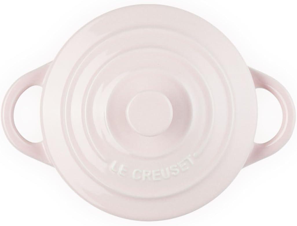 Le Creuset Stoneware Mini Round Cocotte, 8 oz., Caribbean(Chiffon Pink) - view 4