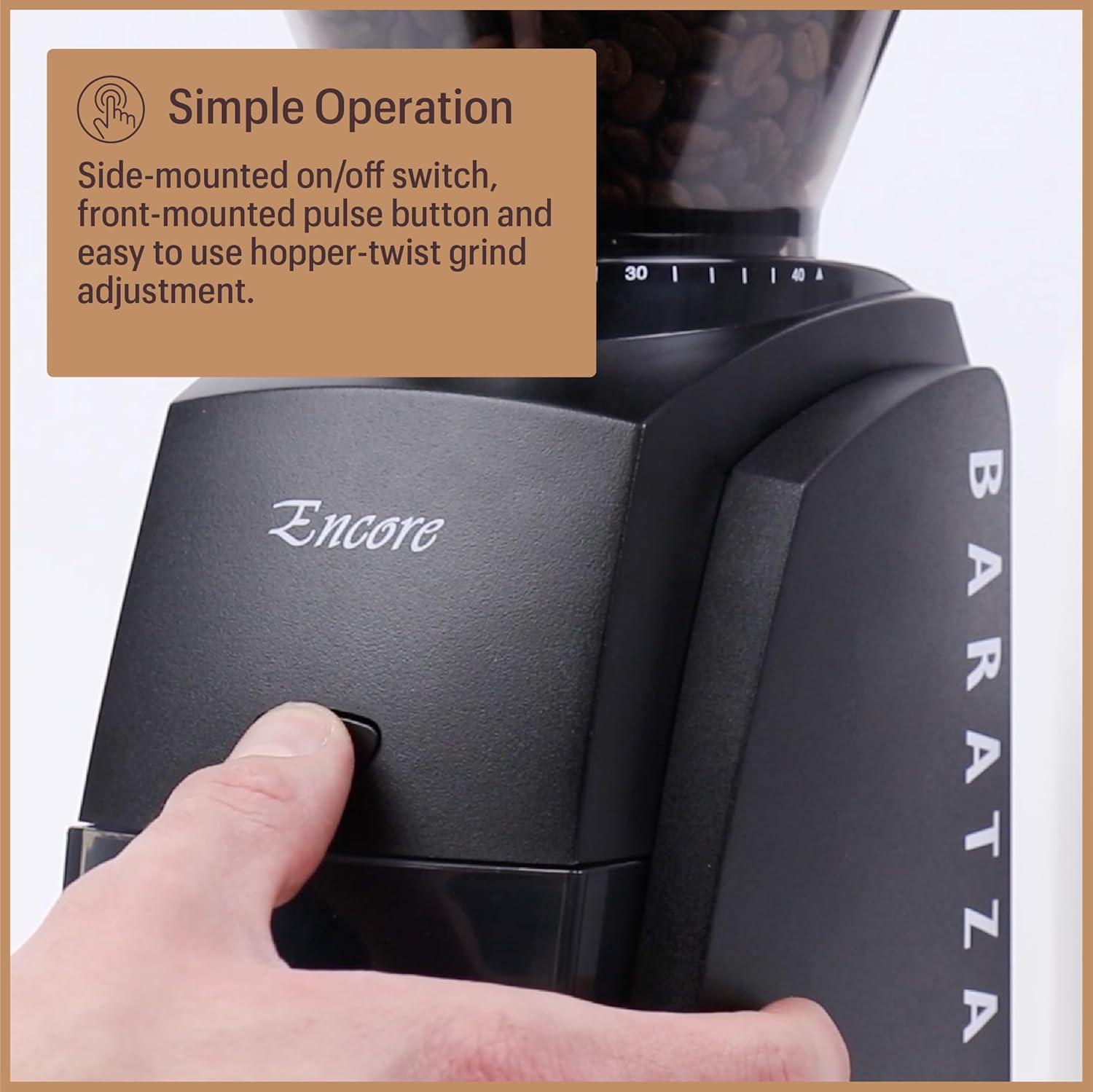 Baratza Encore Coffee Grinder ZCG485BLK, Black(White) - view 7