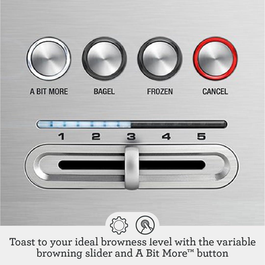 Breville BTA730XL Bit More Toaster, 4 Slice, Brushed Stainless Steel(BTA720XL) - view 3