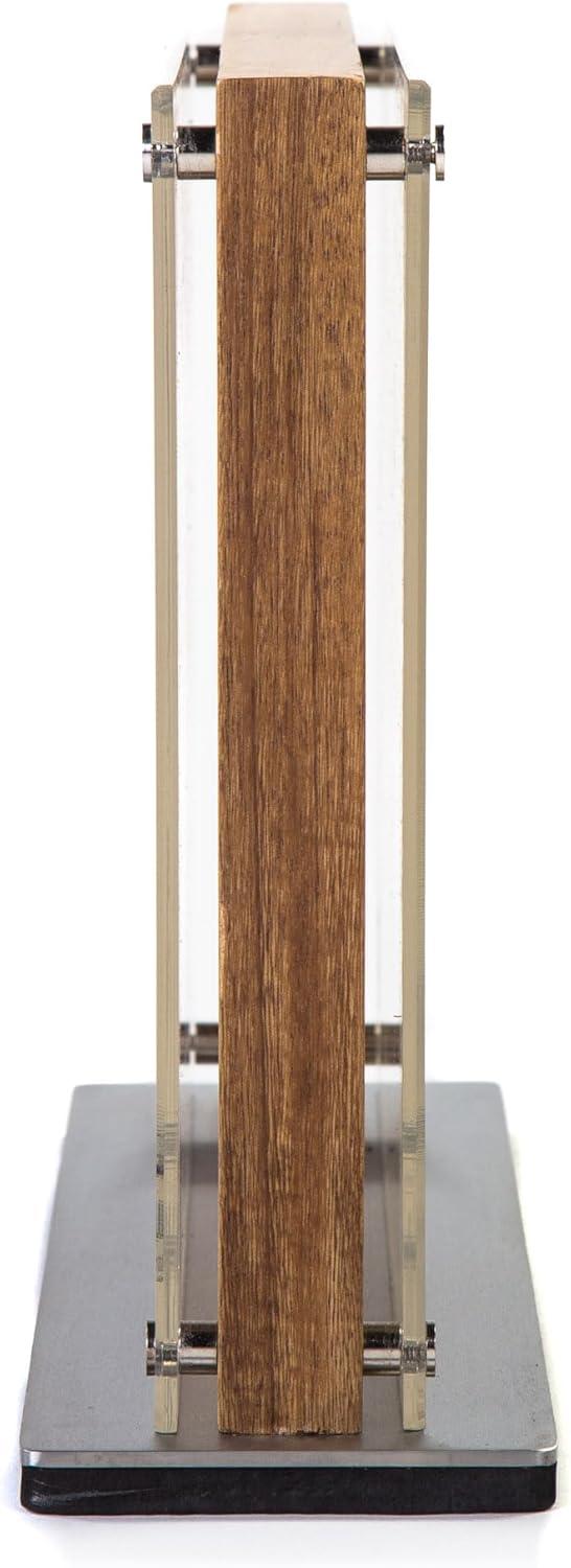 Schmidt Brothers – Acacia Midtown Magnetic Knife Block, Acacia Hardwood and Acrylic Shield, Universal Cutlery Storage For 8-10 Knives(Acacia Downtown) - view 5