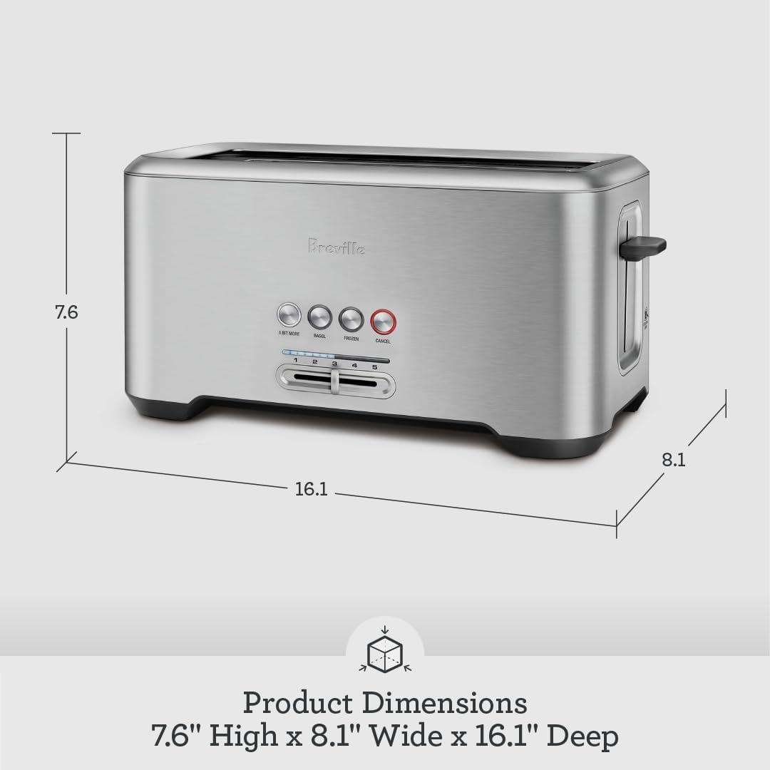 Breville BTA730XL Bit More Toaster, 4 Slice, Brushed Stainless Steel(BTA730XL) - view 6