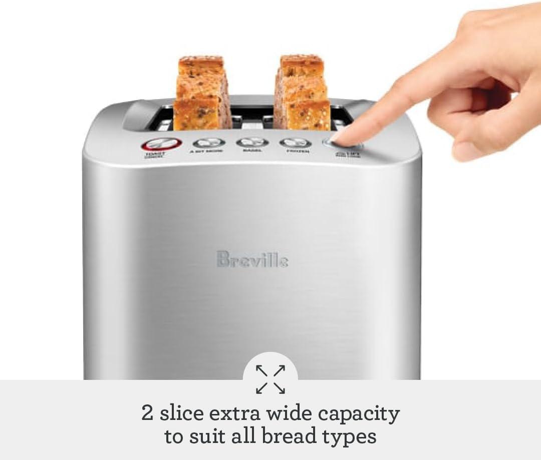 Breville BTA820XL Die-Cast Smart Toaster, 2 Slice, Brushed Stainless Steel - view 2