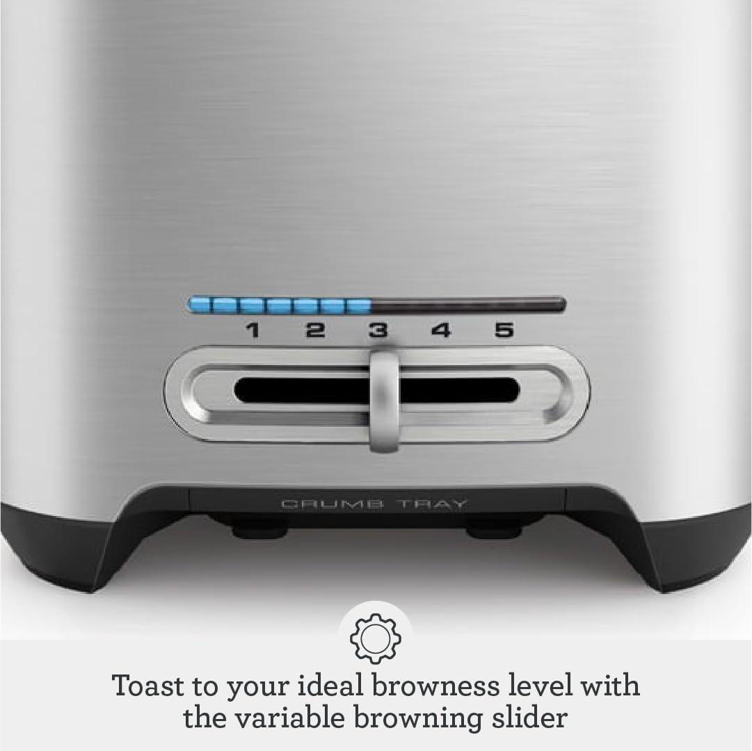 Breville BTA820XL Die-Cast Smart Toaster, 2 Slice, Brushed Stainless Steel - view 3