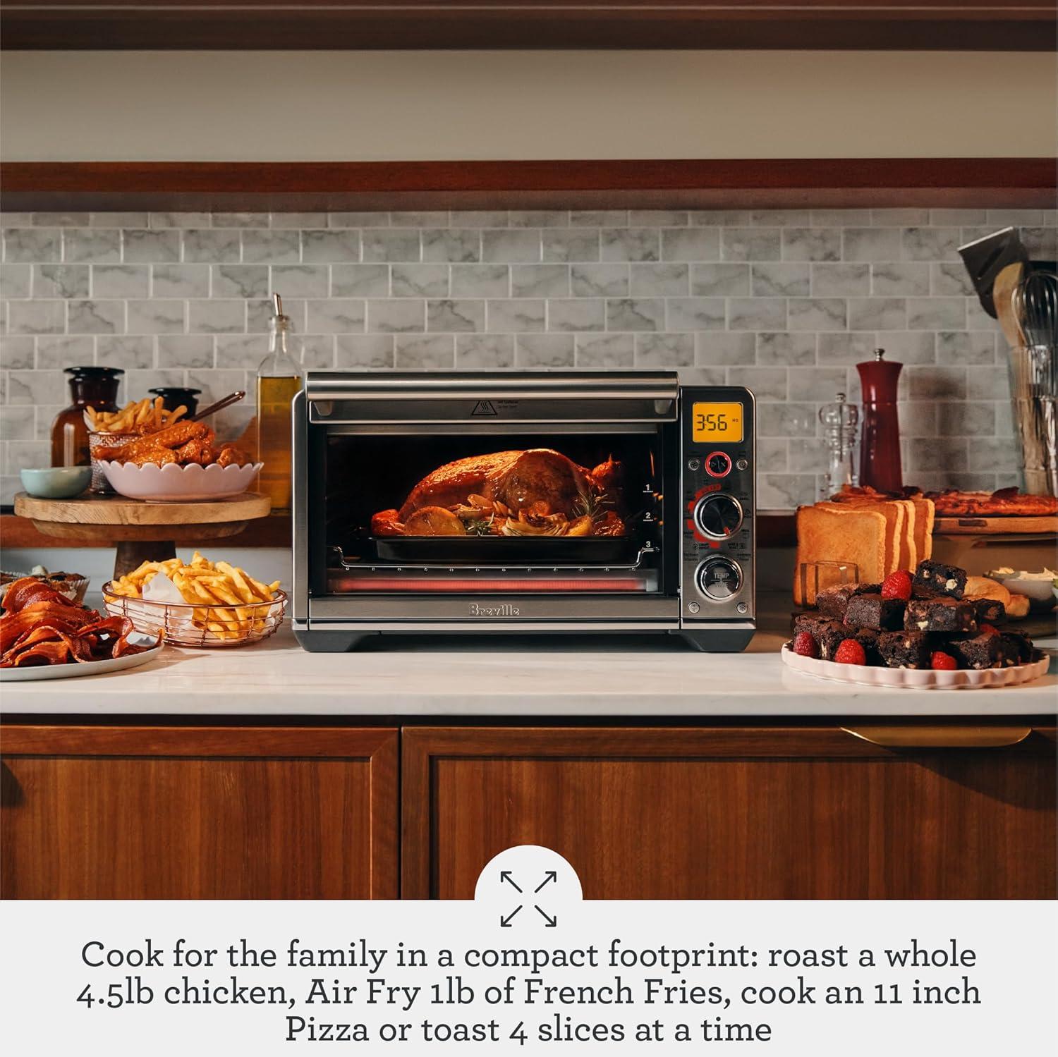 Breville Smart Oven Air Fryer Compact, Brushed Stainless Steel - view 6