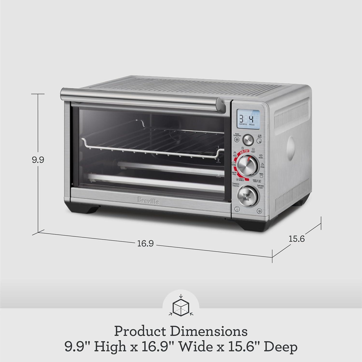 Breville Smart Oven Air Fryer Compact, Brushed Stainless Steel - view 7