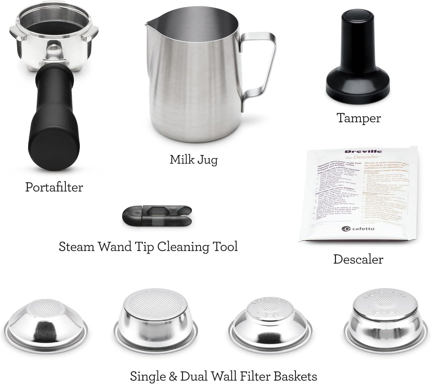 Breville Bambino Espresso Machine BES450BSS, Brushed Stainless Steel(Brushed Stainless Steel) - view 8
