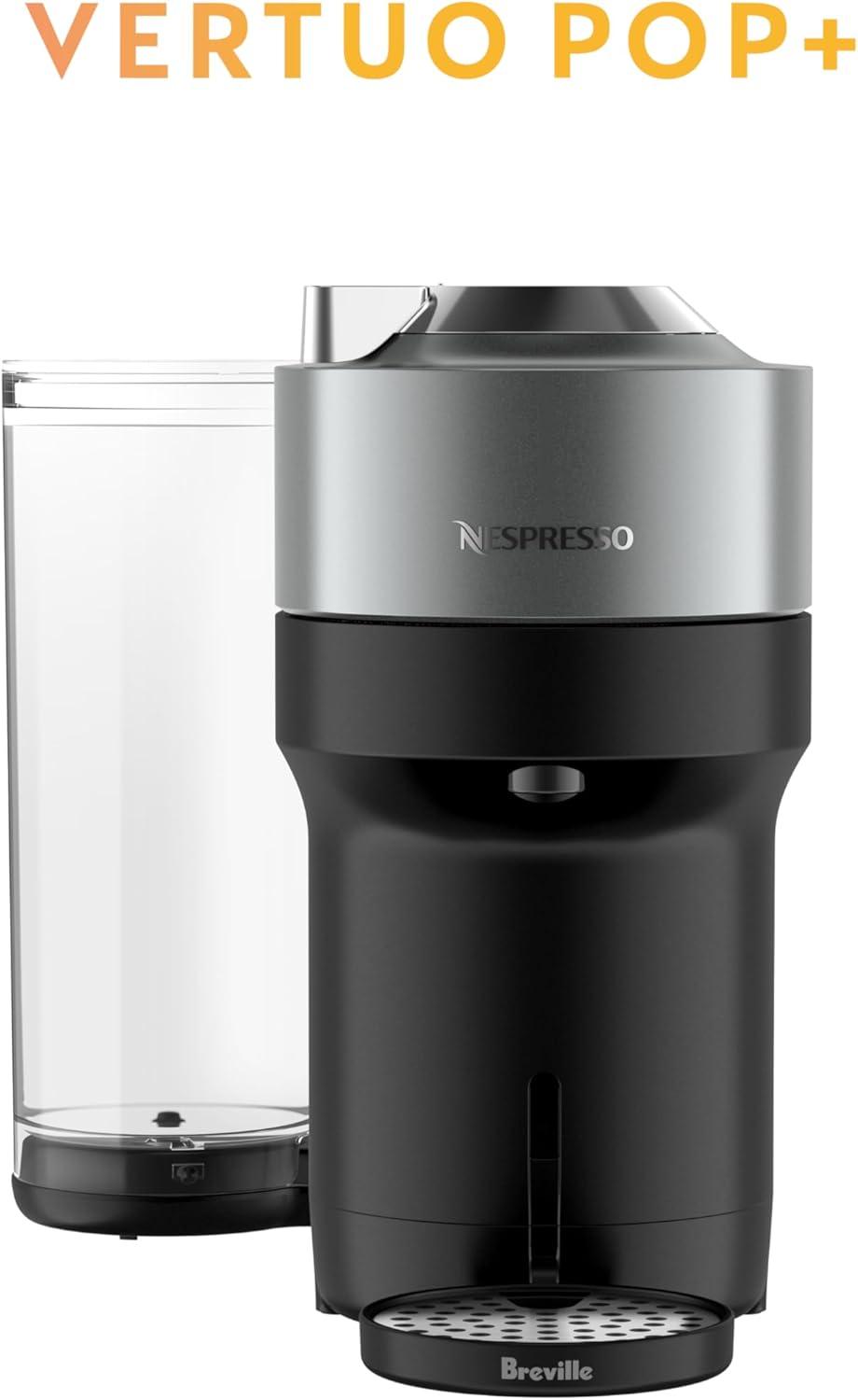 Nespresso Festive Vertuo Pop+ Deluxe Coffee and Espresso Maker by Breville with Milk Frother, Matte Black Gold(Titan) - view 2