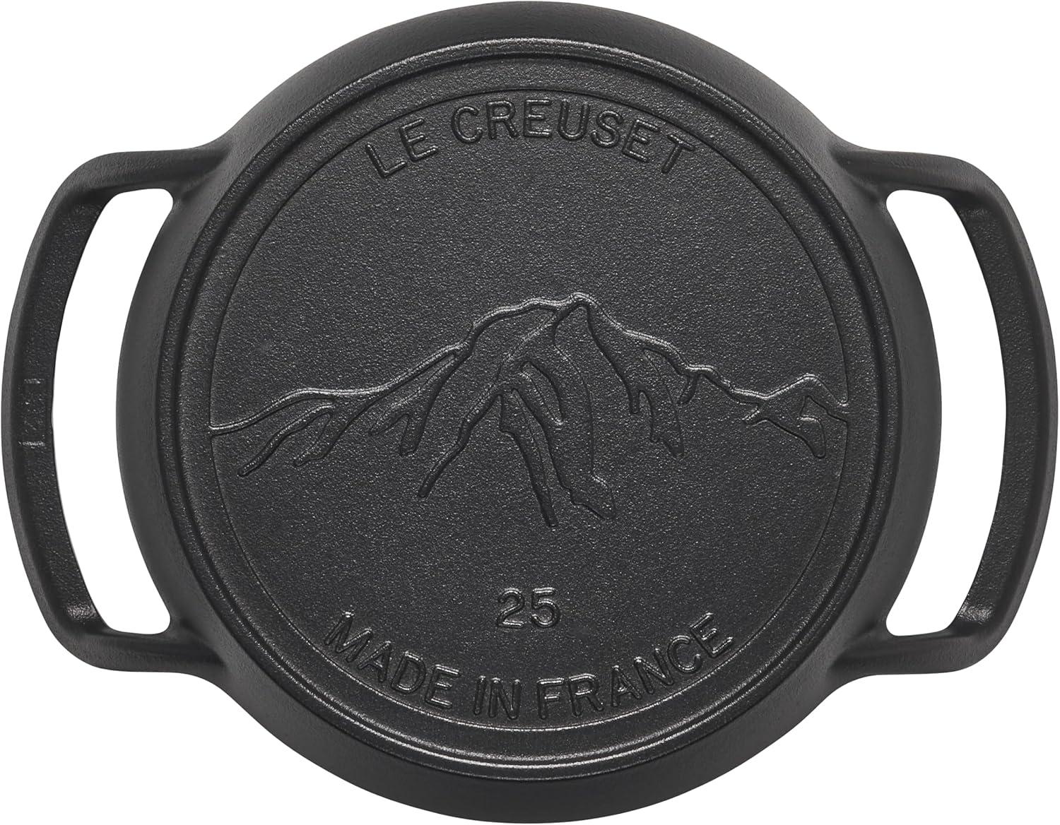 Le Creuset Alpine Outdoor Collection Enameled Cast Iron Square Grill Basket, 12″(Skillet) - view 2