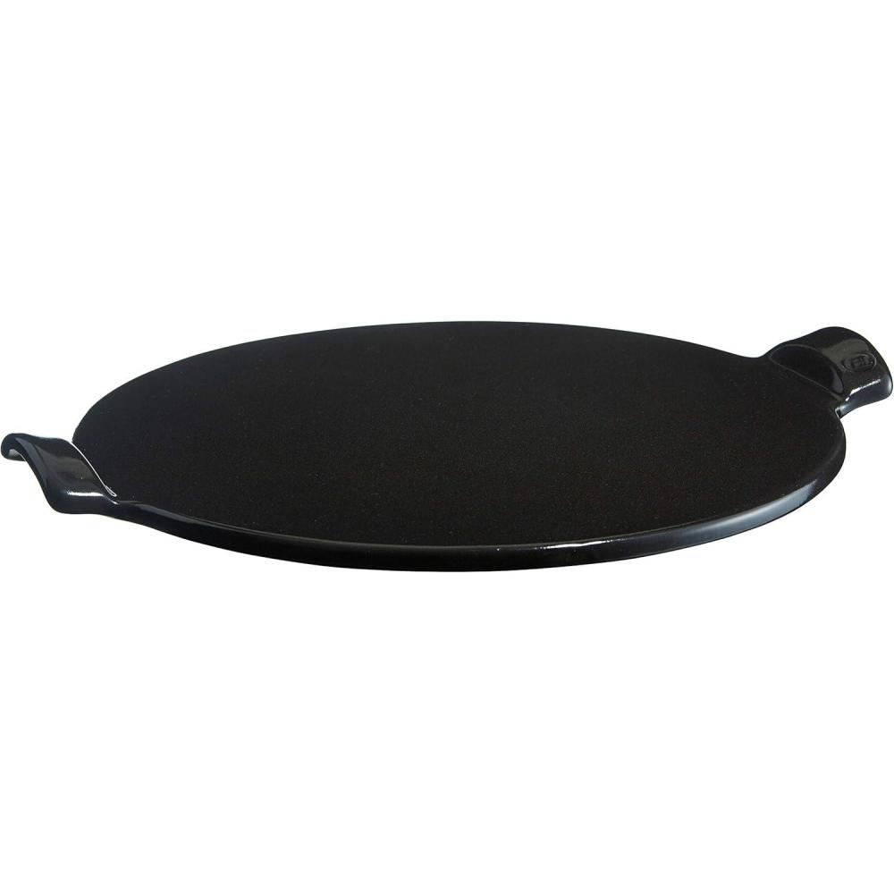 Emile Henry Round Pizza Stone 14.5″, Charcoal(Charcoal)