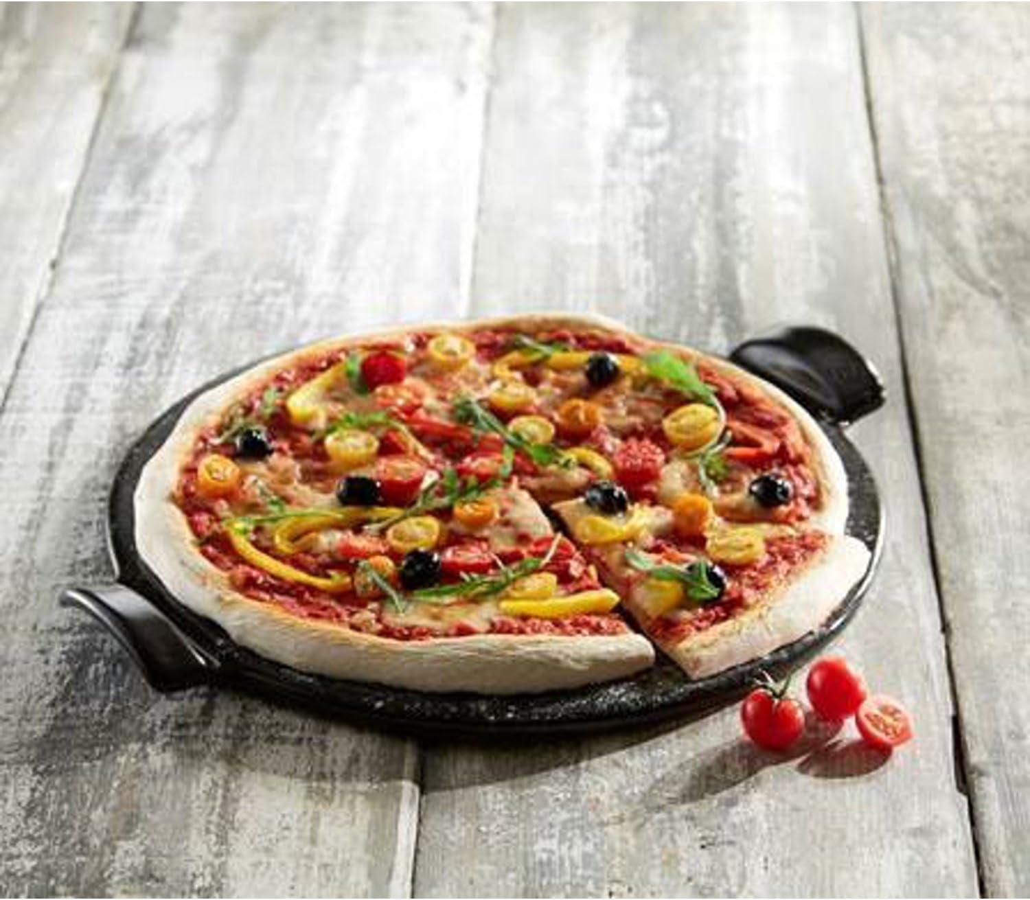 Emile Henry Round Pizza Stone 14.5″, Charcoal(Charcoal) - view 2