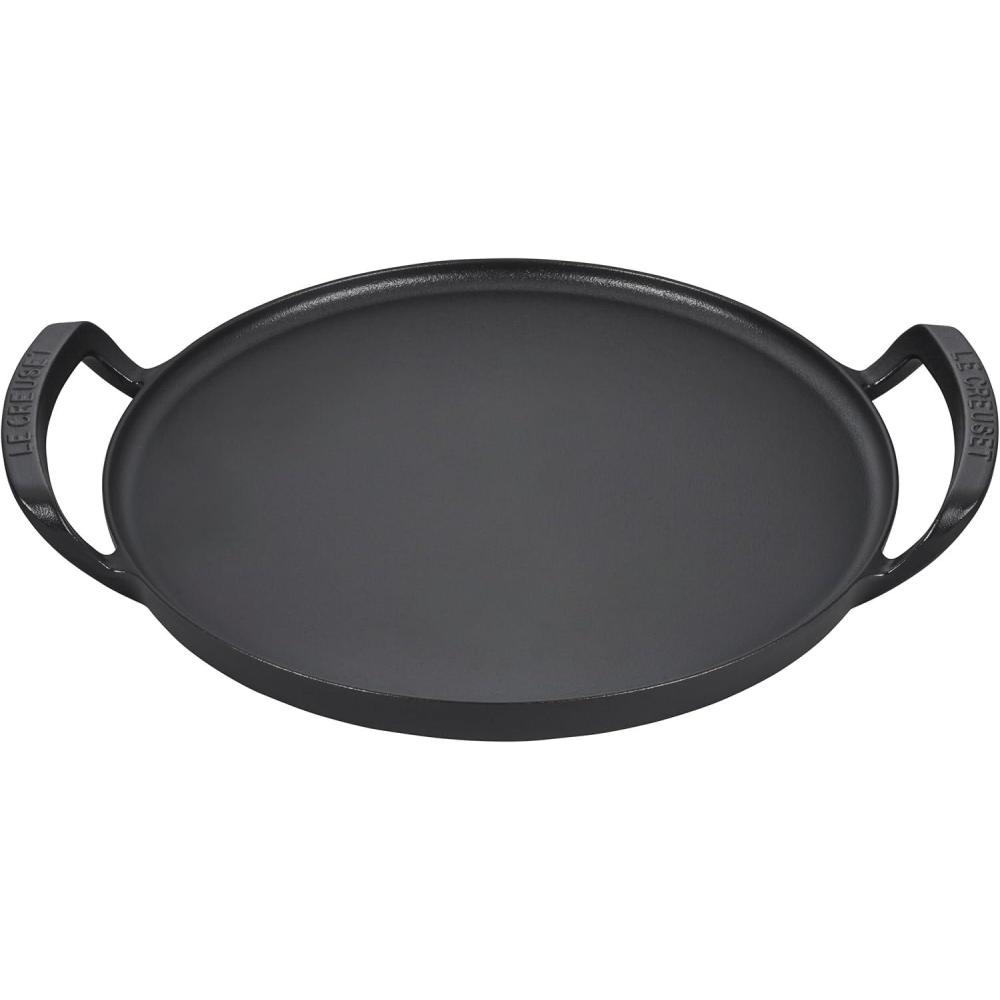 Le Creuset Alpine Outdoor Collection Enameled Cast Iron Square Grill Basket, 12″(Pizza Pan)