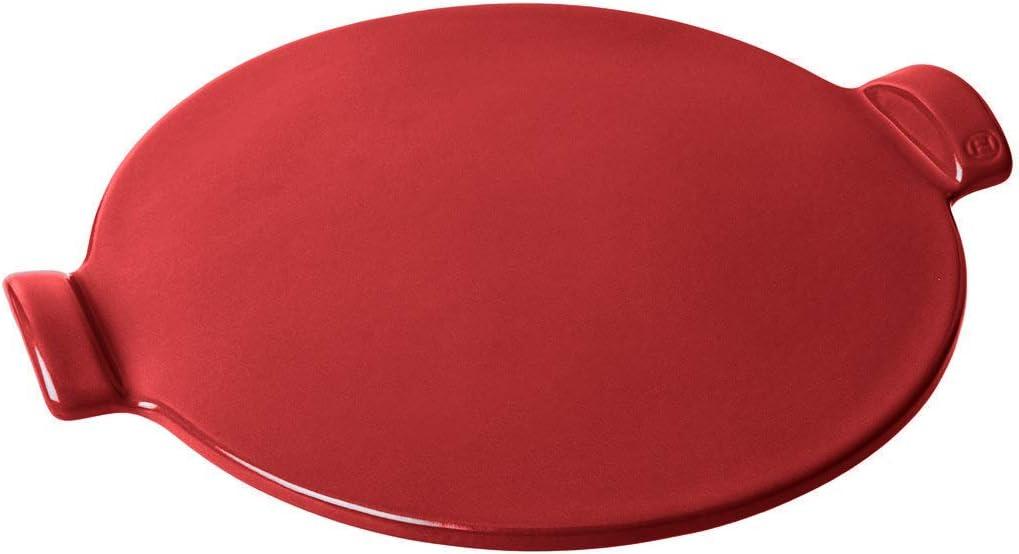 Emile Henry Round Pizza Stone 14.5″, Charcoal(Burgundy Red) - view 2