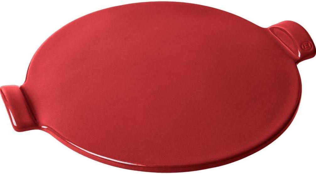 Emile Henry Round Pizza Stone 14.5″, Charcoal(Burgundy Red) - view 3