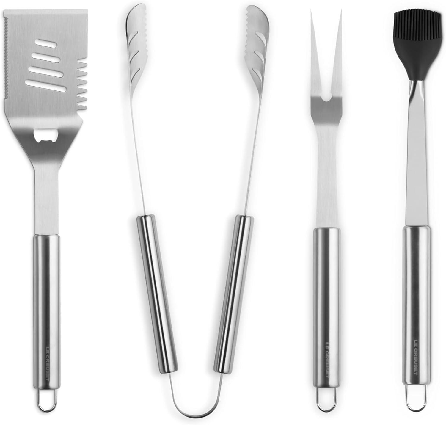 Le Creuset Stainless Steel Outdoor Slotted Turner, 17.5″(5-Piece Set) - view 3