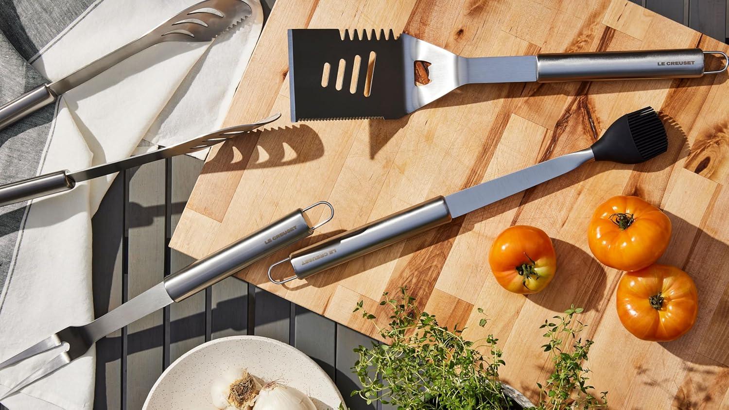Le Creuset Stainless Steel Outdoor Slotted Turner, 17.5″(5-Piece Set) - view 5
