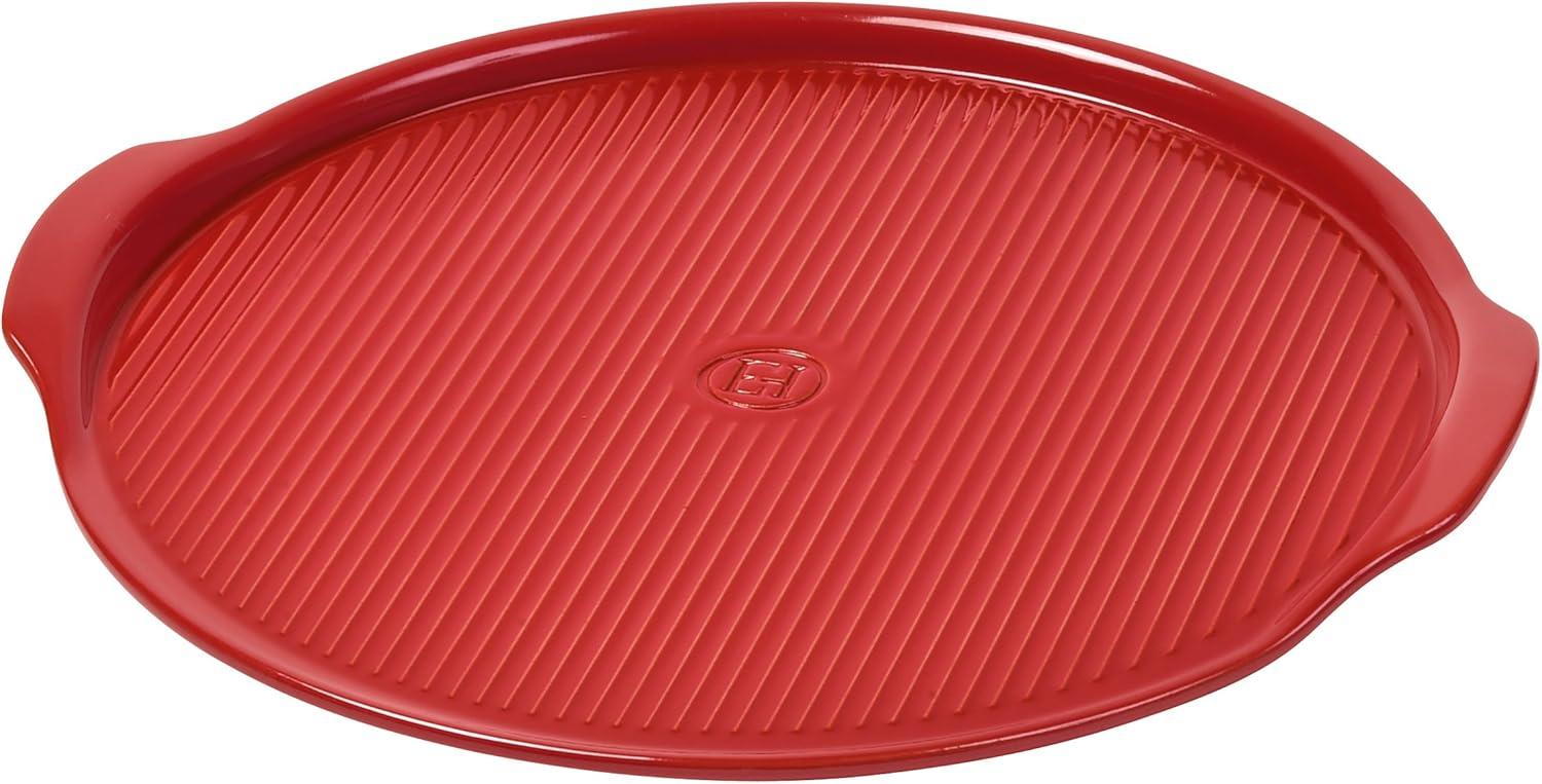 Emile Henry 14″ Large Pizza Stone | Charcoal(Burgundy) - view 5