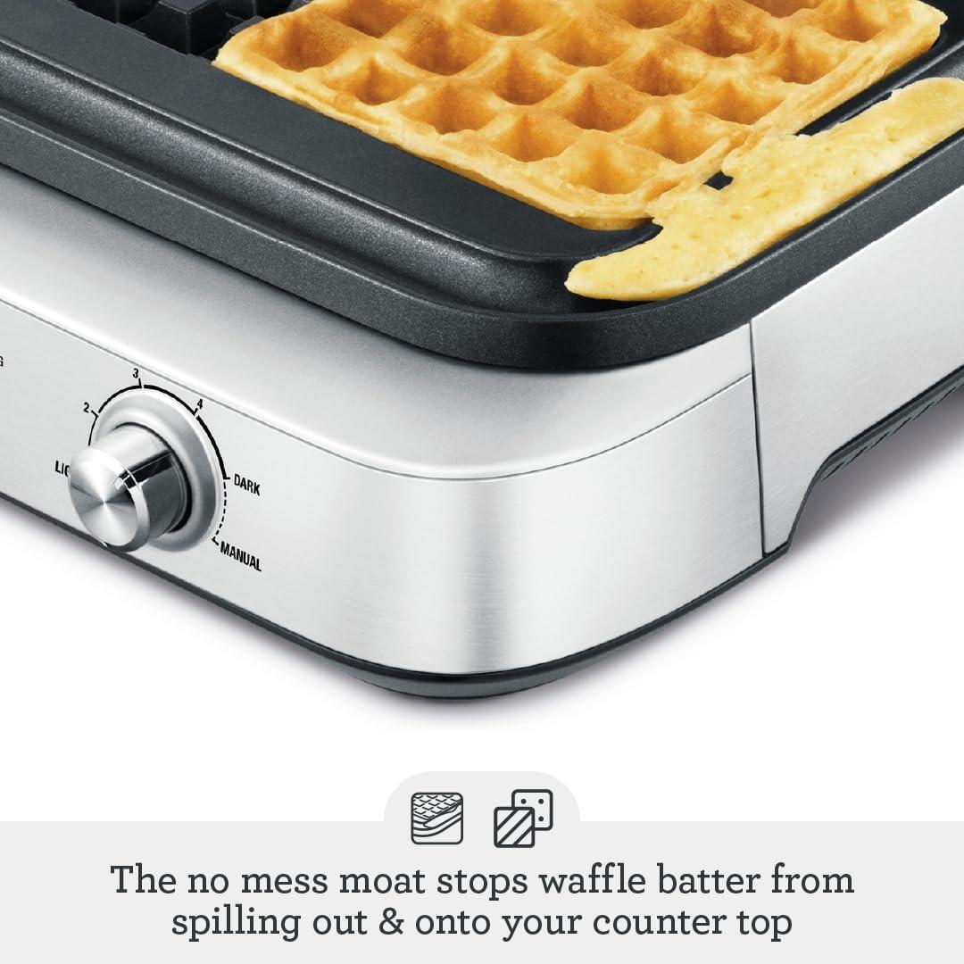 Breville Smart Waffle Maker BWM604BSS, 4 Slice - view 4