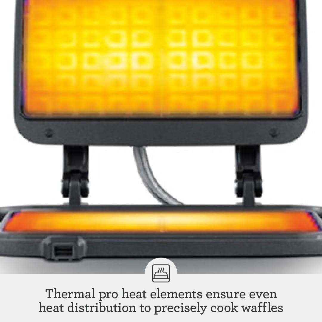 Breville Smart Waffle Maker BWM604BSS, 4 Slice - view 5