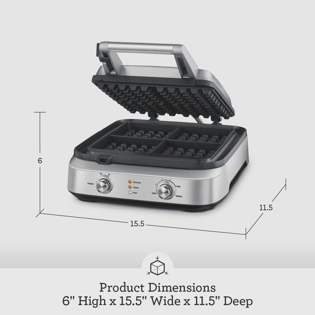 Breville Smart Waffle Maker BWM604BSS, 4 Slice - view 6