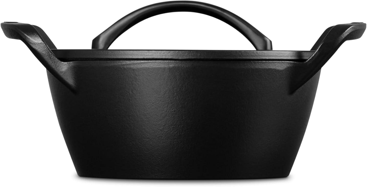 Le Creuset Alpine Outdoor Collection Enameled Cast Iron Square Grill Basket, 12″(Dutch Oven) - view 4
