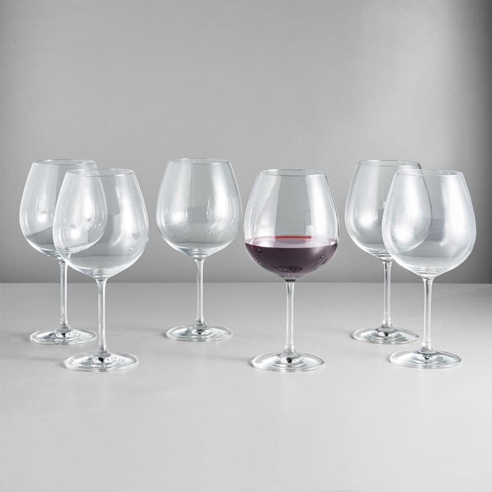 Sur La Table Chateau Soft Red Wine Glass, Set of 6, Clear