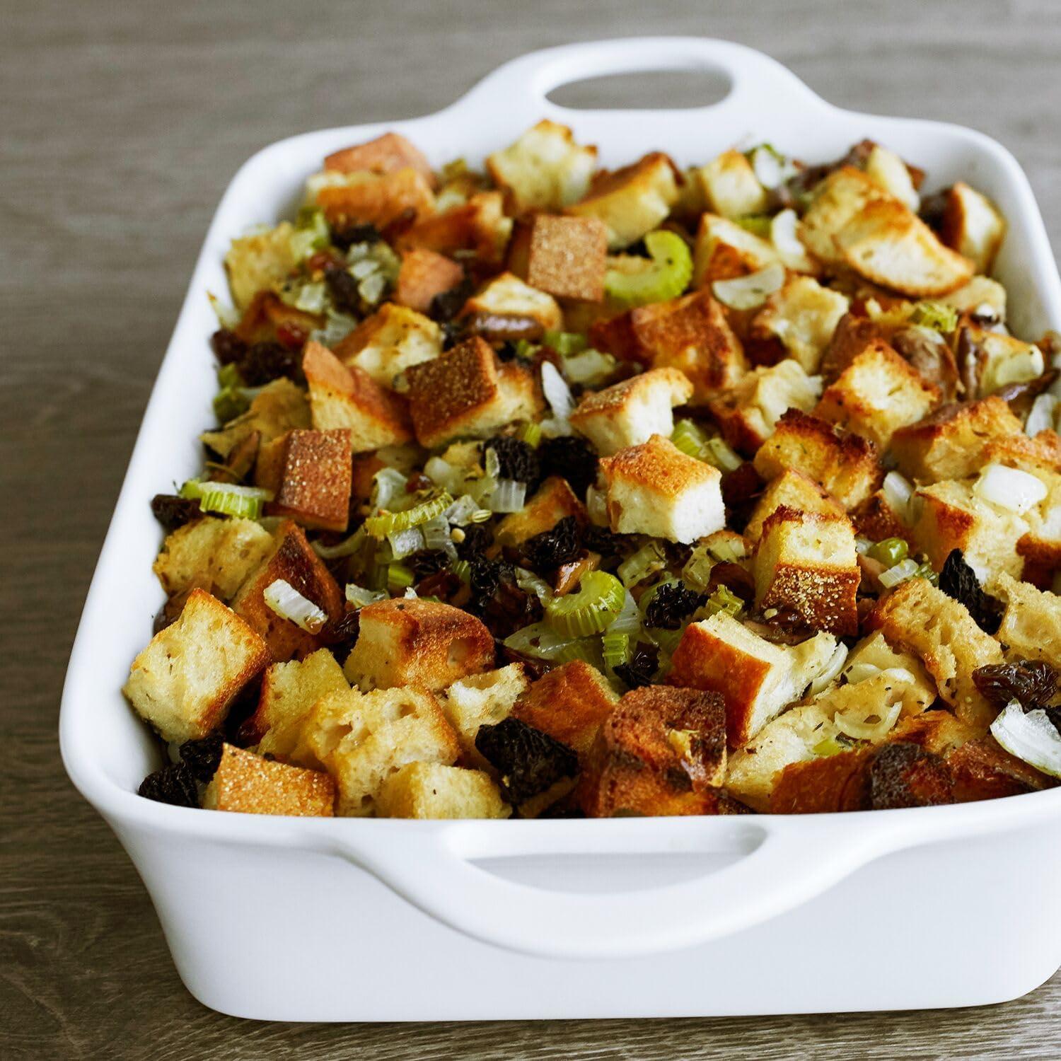 Sur La Table 3 Qt Porcelain Baking Dish – Rectangular Casserole Baker for Pasta, Roasted Veggies & Desserts, Classic White Glaze, Oven to Table, Nesting Bakeware, Dishwasher - view 5