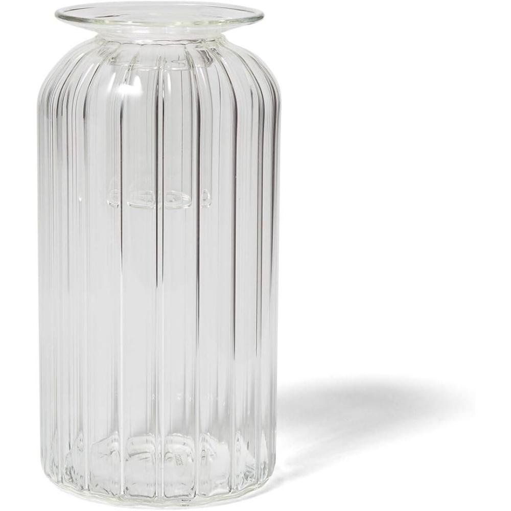 Sur La Table Bud Vase Taper Candle Holder, Clear