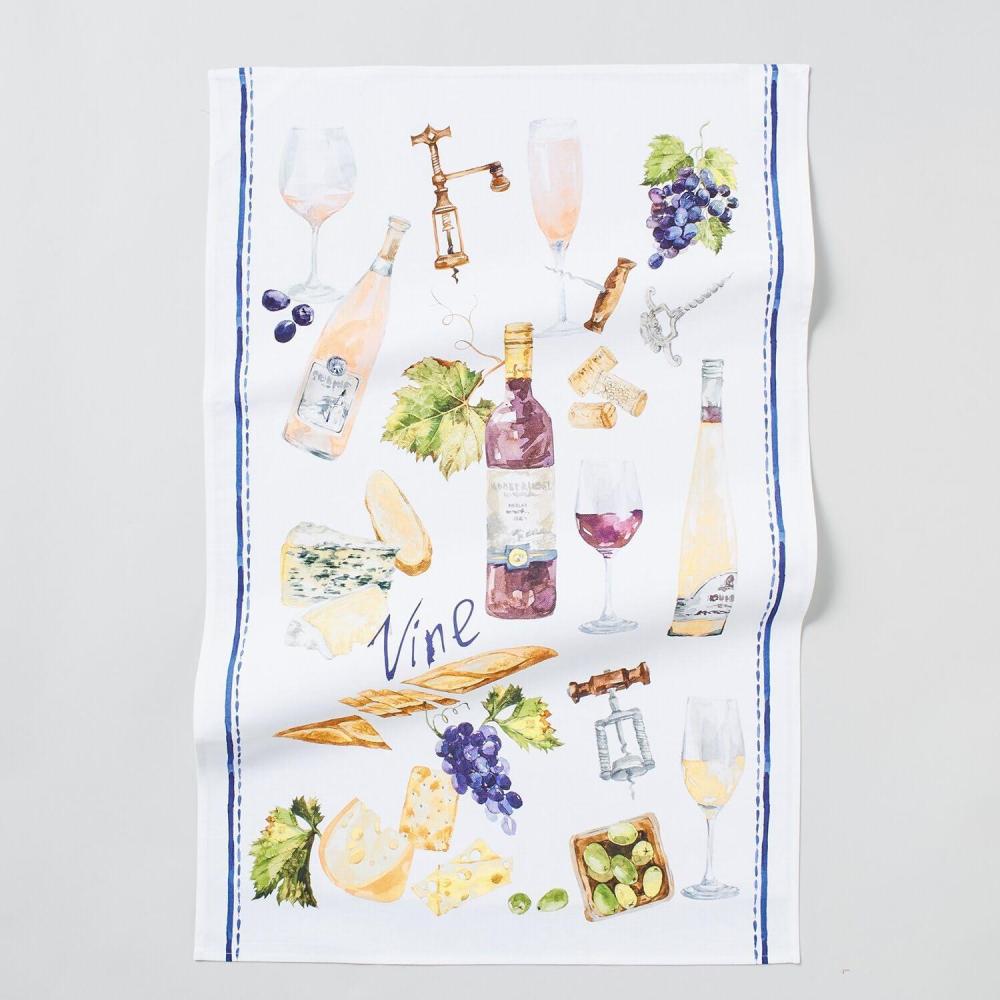 Sur La Table Wine Kitchen Towel, Multi