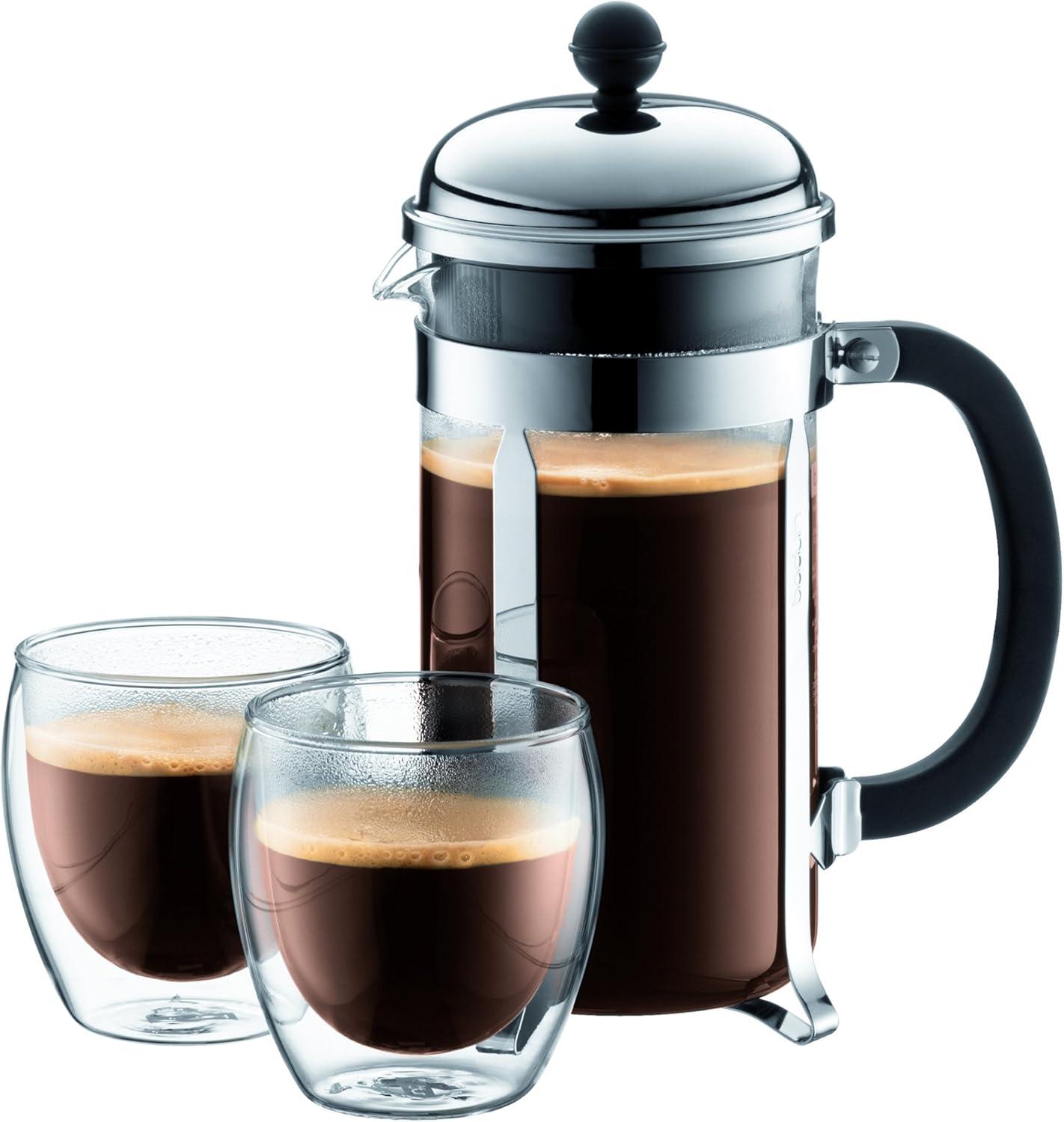 Bodum 8oz Pavina Double Wall Glasses, High Heat Borosilicate Glass, Set of 2, Clear(Set of 2) - view 7