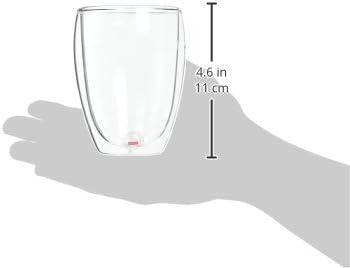 Bodum 8oz Pavina Double Wall Glasses, High Heat Borosilicate Glass, Set of 2, Clear(Set of 6) - view 3