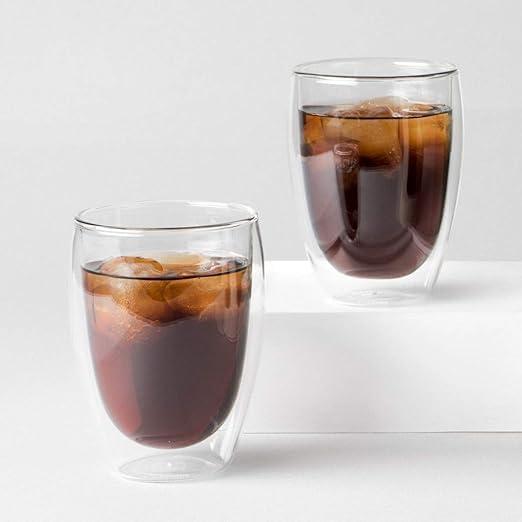 Bodum 8oz Pavina Double Wall Glasses, High Heat Borosilicate Glass, Set of 2, Clear(Set of 6) - view 4