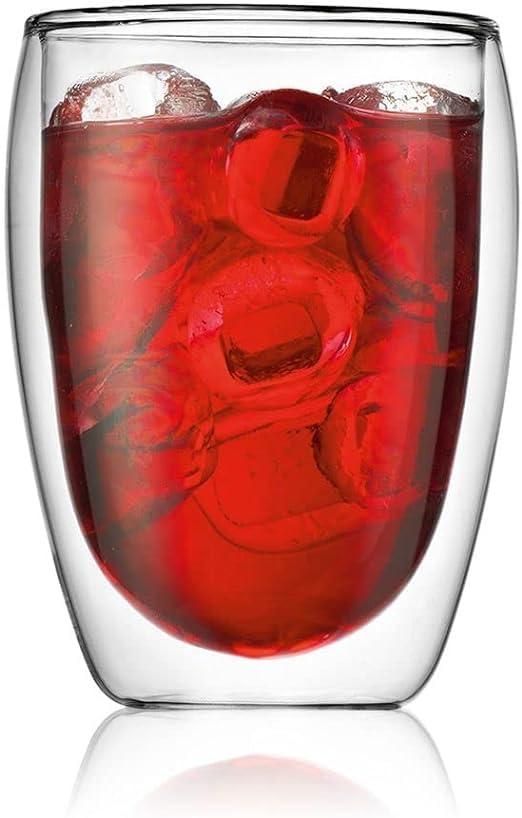 Bodum 8oz Pavina Double Wall Glasses, High Heat Borosilicate Glass, Set of 2, Clear(Set of 6) - view 5