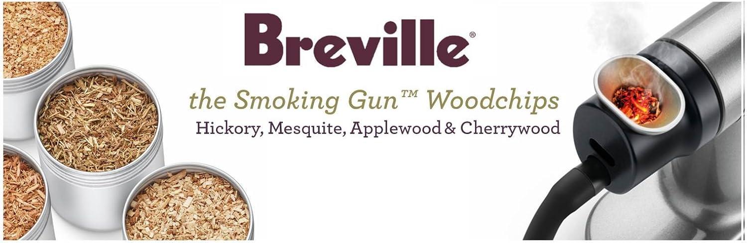 Breville Commercial BSM600AWC0NUC1 Classic Smokehouse Wood Chip Kit for Smoking Gun Pro CSM700, 4 Piece, Hickory, Mesquite, Applewood, and Cherrywood(4 Piece) - view 2