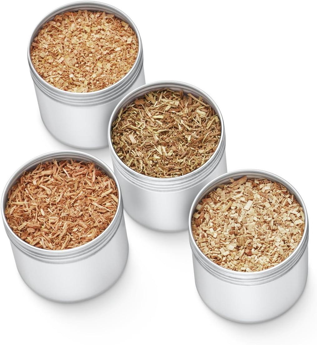 Breville Commercial BSM600AWC0NUC1 Classic Smokehouse Wood Chip Kit for Smoking Gun Pro CSM700, 4 Piece, Hickory, Mesquite, Applewood, and Cherrywood(4 Piece) - view 4