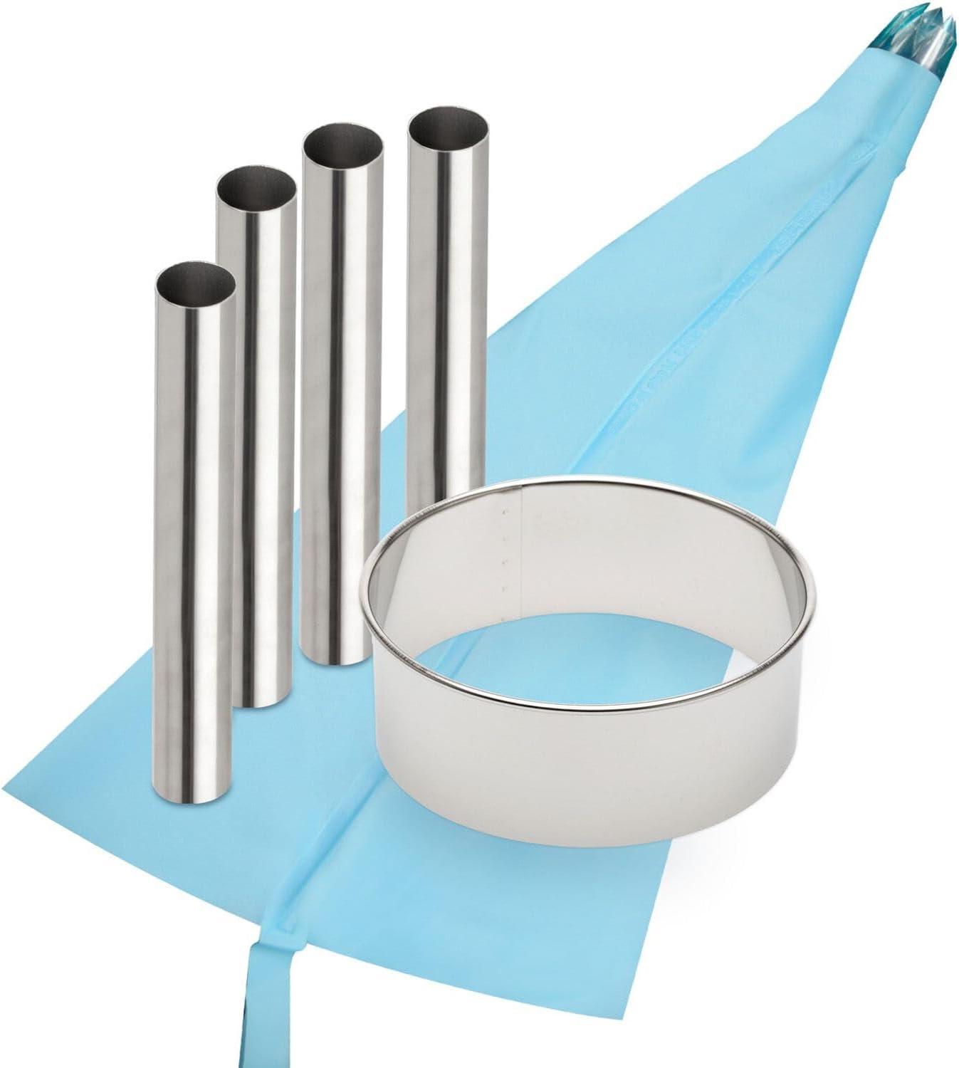 Ateco 7-Piece Cannoli Making Kit, Blue - view 2