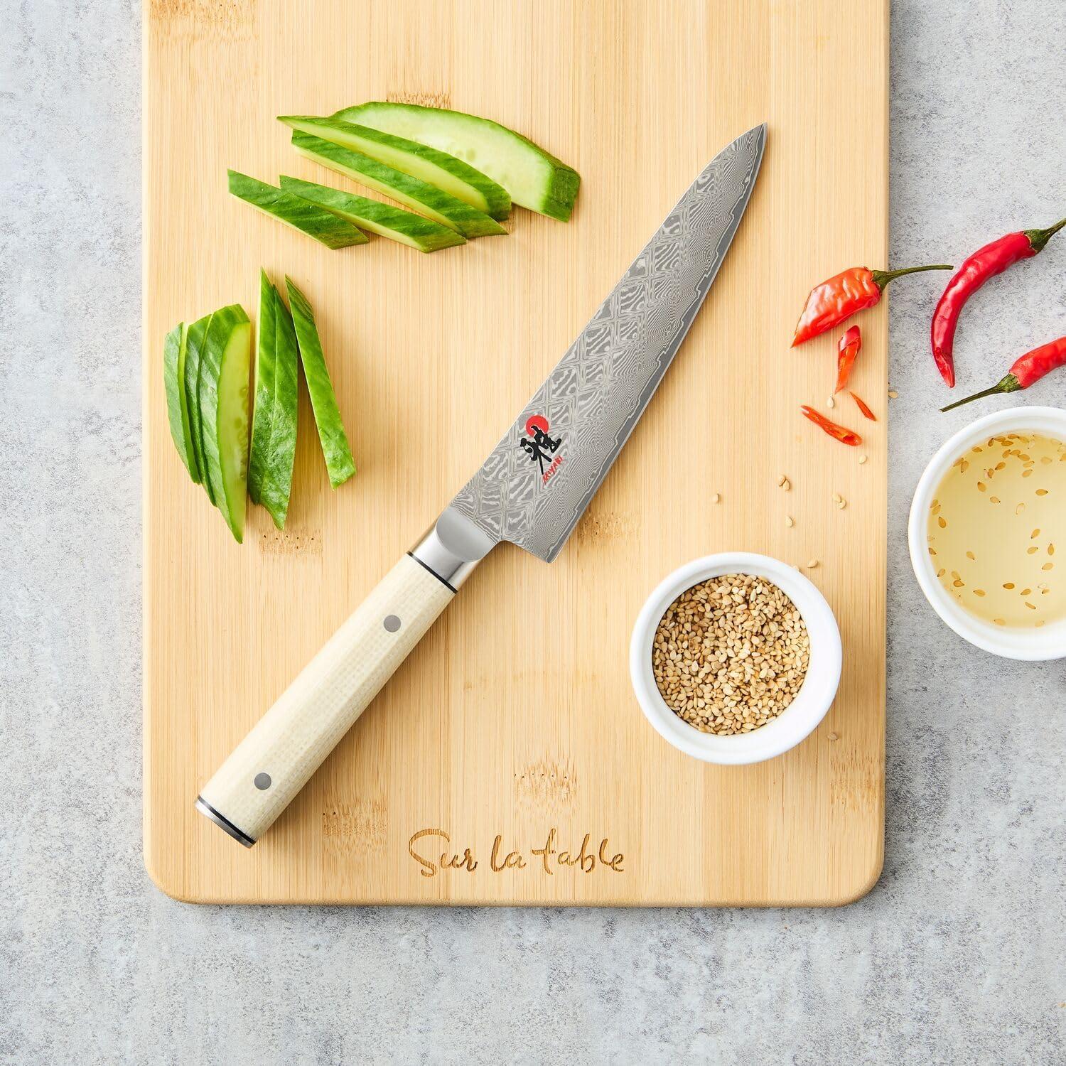 Sur La Table Bamboo Cutting Board Set – 2-Piece Chopping Boards with Handles, Water-Resistant & Warp-Resistant, Includes Large 15″ x 11″ and Small 13″ x 8.5″ Boards - view 2