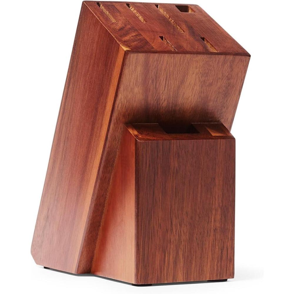 Sur La Table Classic 7-Slot Knife Block, Brown
