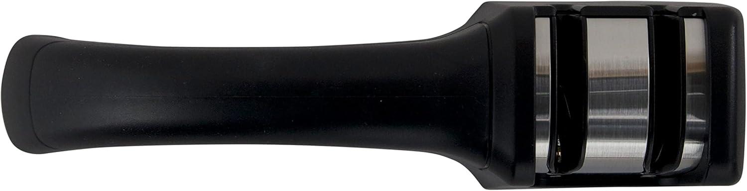 Chef’s Choice 4640100Chef’sChoice 464 Pronto Diamond Hone Manual Knife Sharpener For Serrated and Straight Knives Diamond Abrasives Easy and Secure Grip Compact Design Made in USA, 2-Stage, Black - view 4
