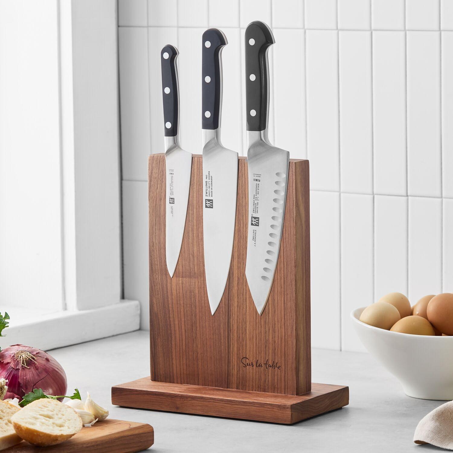 Sur La Table Magnetic Easel Knife Block, Walnut - view 2