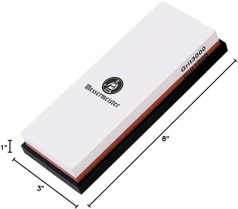 Messermeister 1000/3000 Sharpening Stone, White - view 3