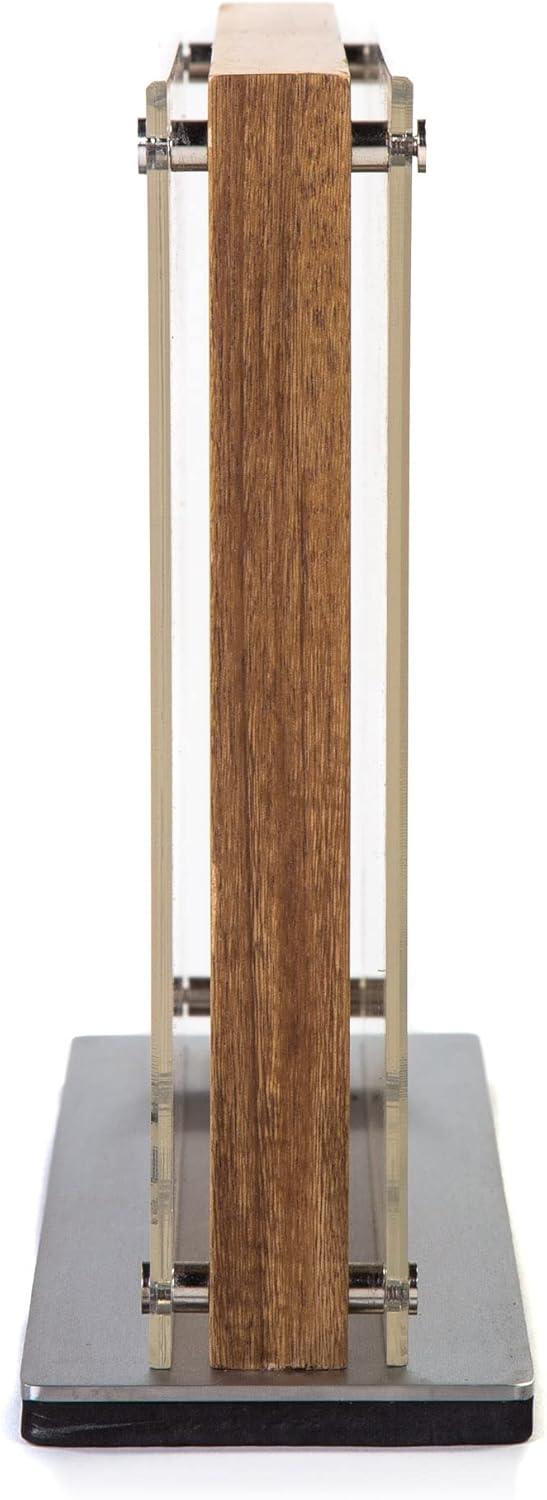 Schmidt Brothers – Acacia Midtown Magnetic Knife Block, Acacia Hardwood and Acrylic Shield, Universal Cutlery Storage For 8-10 Knives(Honeycomb Acacia Downtown) - view 2